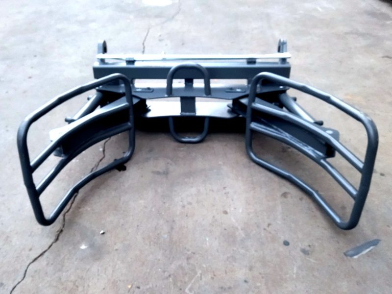 Bale Clamp attachment for backhoe loader