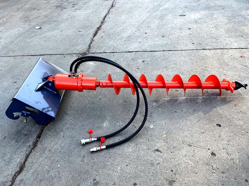 Earth Auger attachment for backhoe loader
