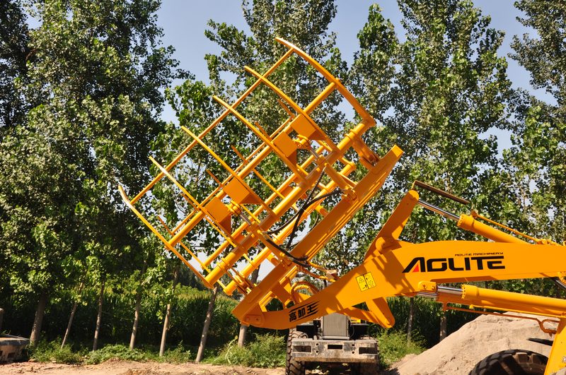 Grab Clamp attachment for backhoe loader