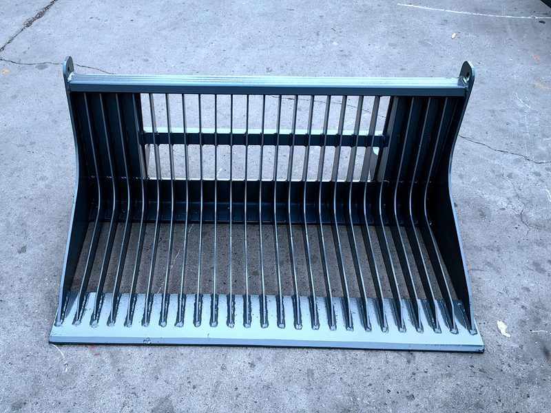 Screening Bucket attachment for backhoe loader
