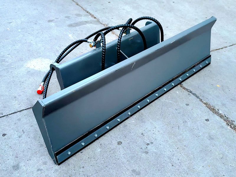 Straight Snow Plow attachment for backhoe loader