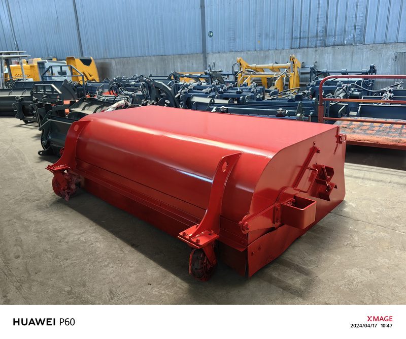 Sweeping Machine attachment for backhoe loader