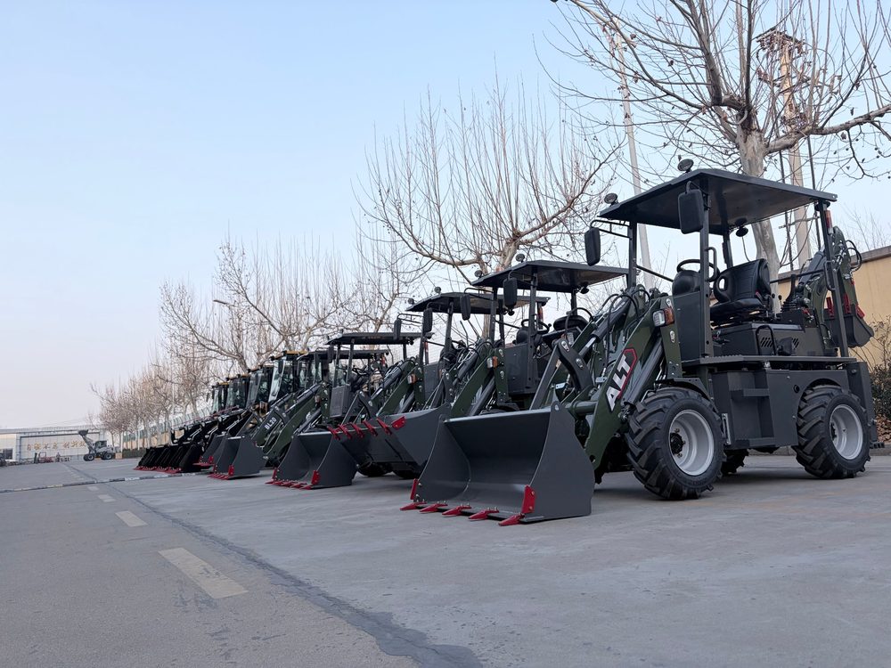 BL 20-07 mini backhoe loader at the factory